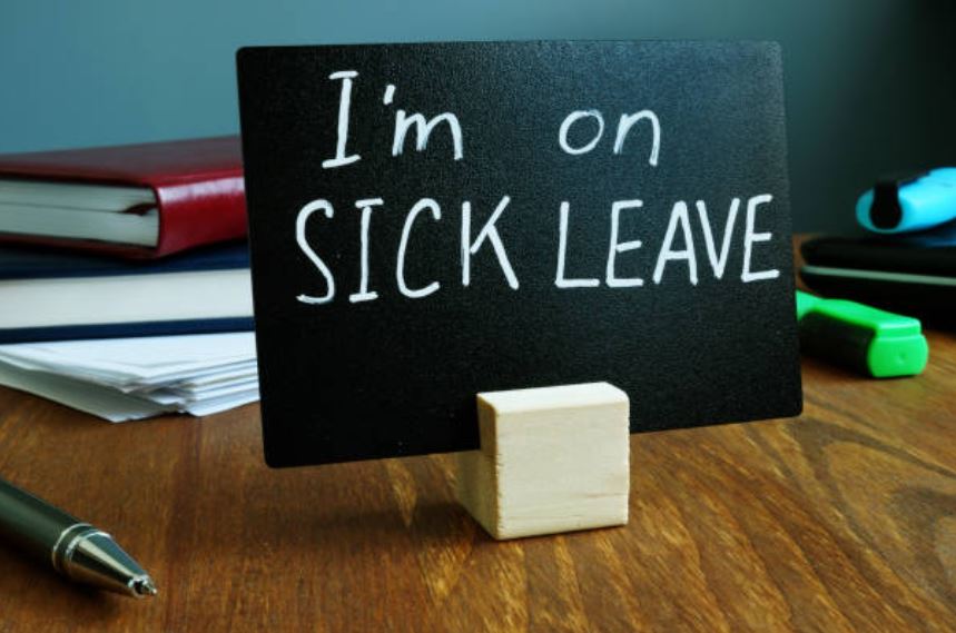 travelling on sick leave